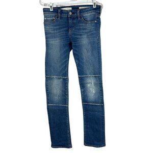 Pilcro And The Letterpress Size 25 Parallel Skinny Stretch Jeans Distressed